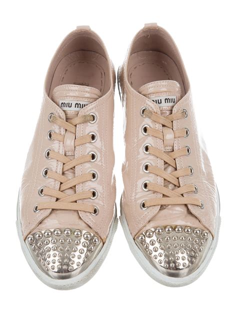 miu miu cap toe bow sneakers|women's miu michu shoes.